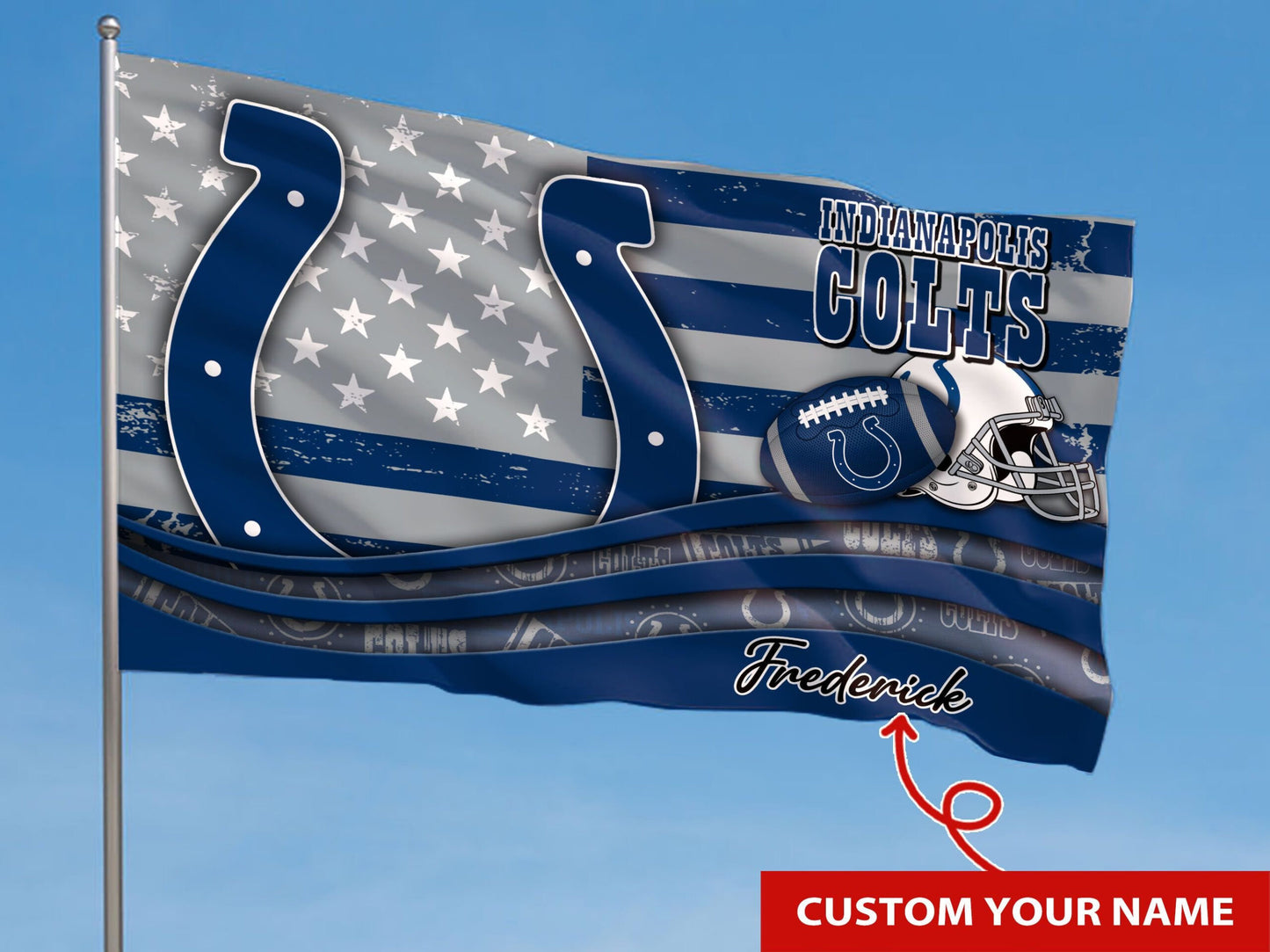 Indianapolis Colts Personalized Flag 13