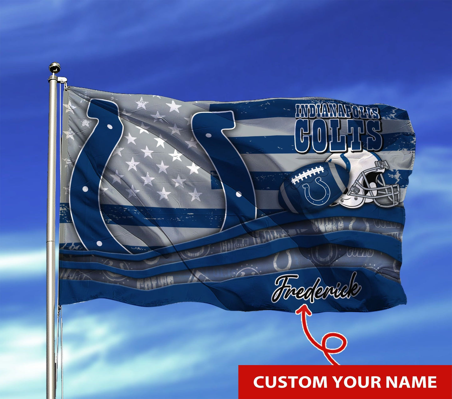 Indianapolis Colts Personalized Flag 13