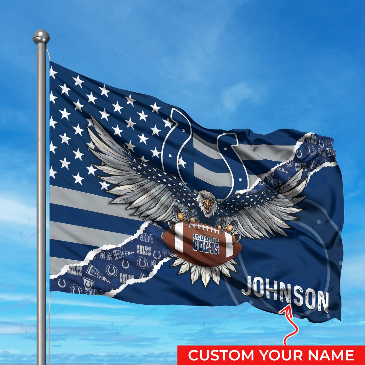 Indianapolis Colts Personalized Flag 288