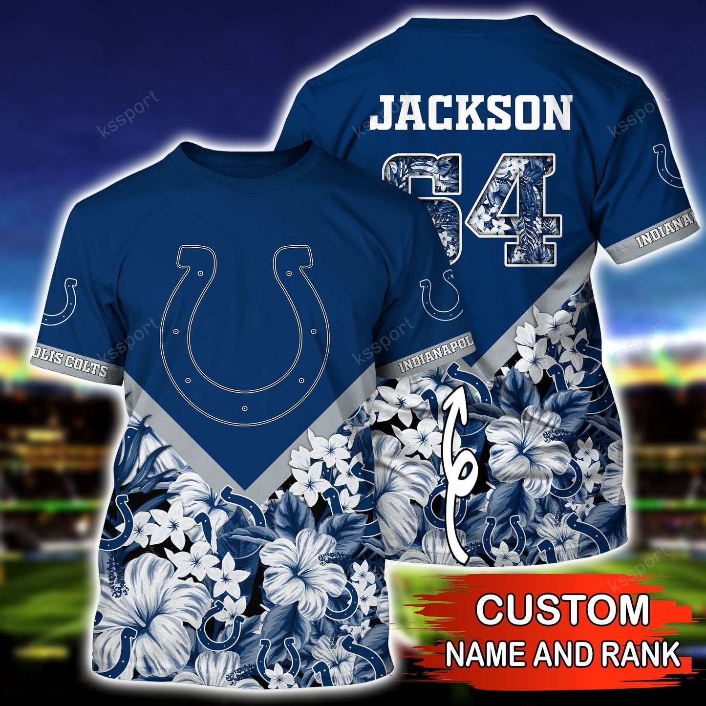 Indianapolis Colts Personalized Shirt and Shorts BG282
