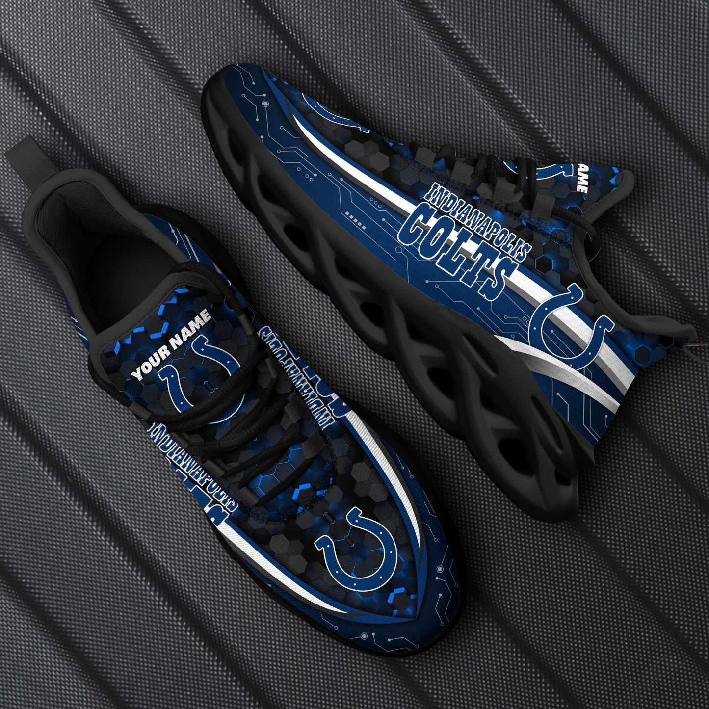 Indianapolis Colts Personalized Yezy Running Sneakers 96