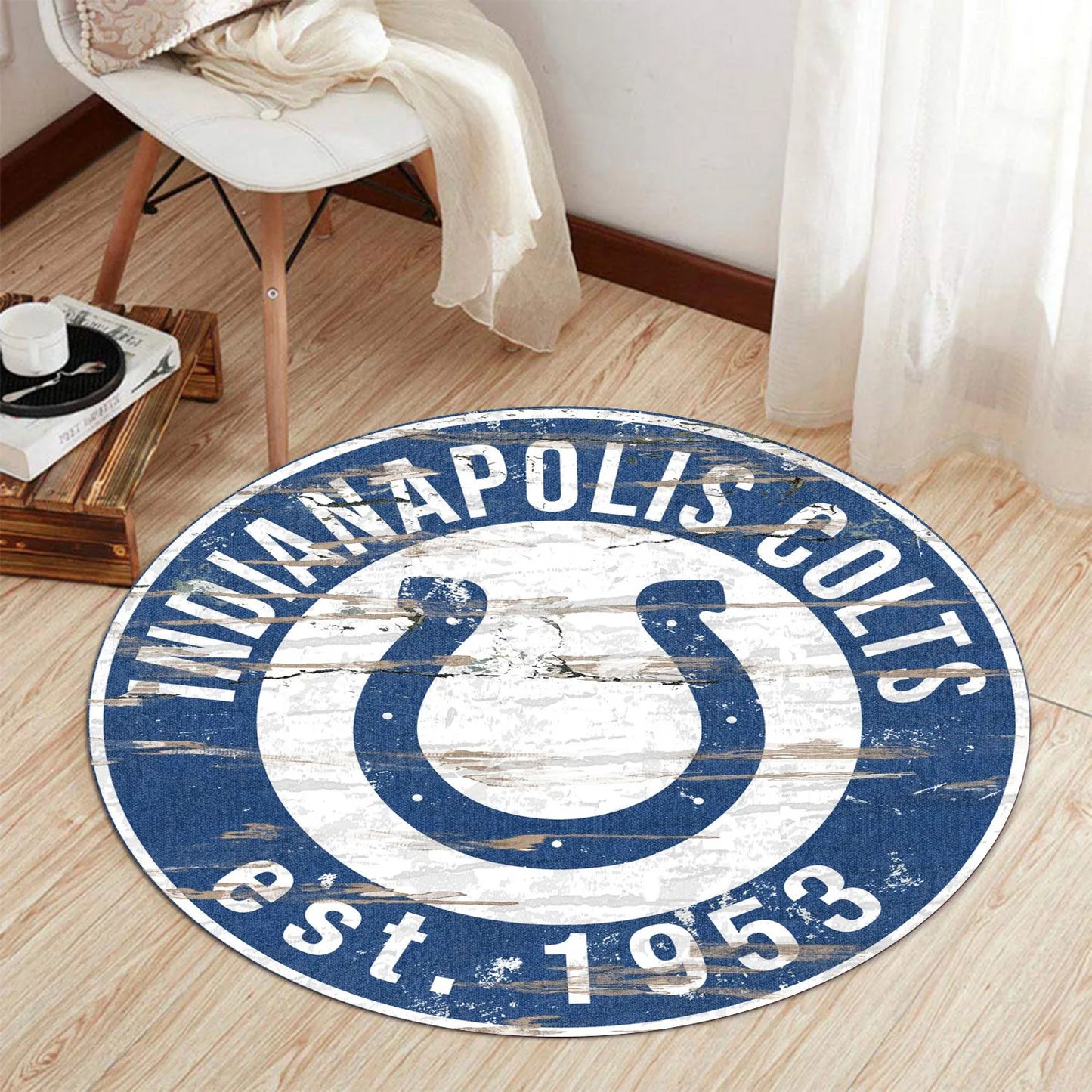 Indianapolis Colts Round Rug 179