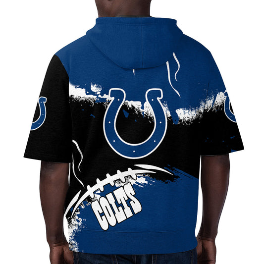Indianapolis Colts Short Sleeve Hoodie BG35