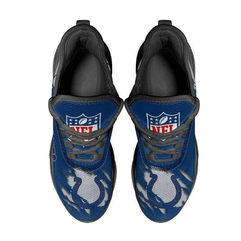 Indianapolis Colts Sneakers 3D Max Soul Shoes