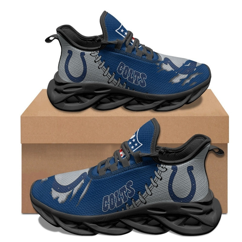 Indianapolis Colts Sneakers 3D Max Soul Shoes