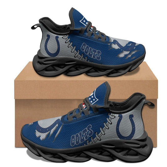 Indianapolis Colts Sneakers 3D Max Soul Shoes