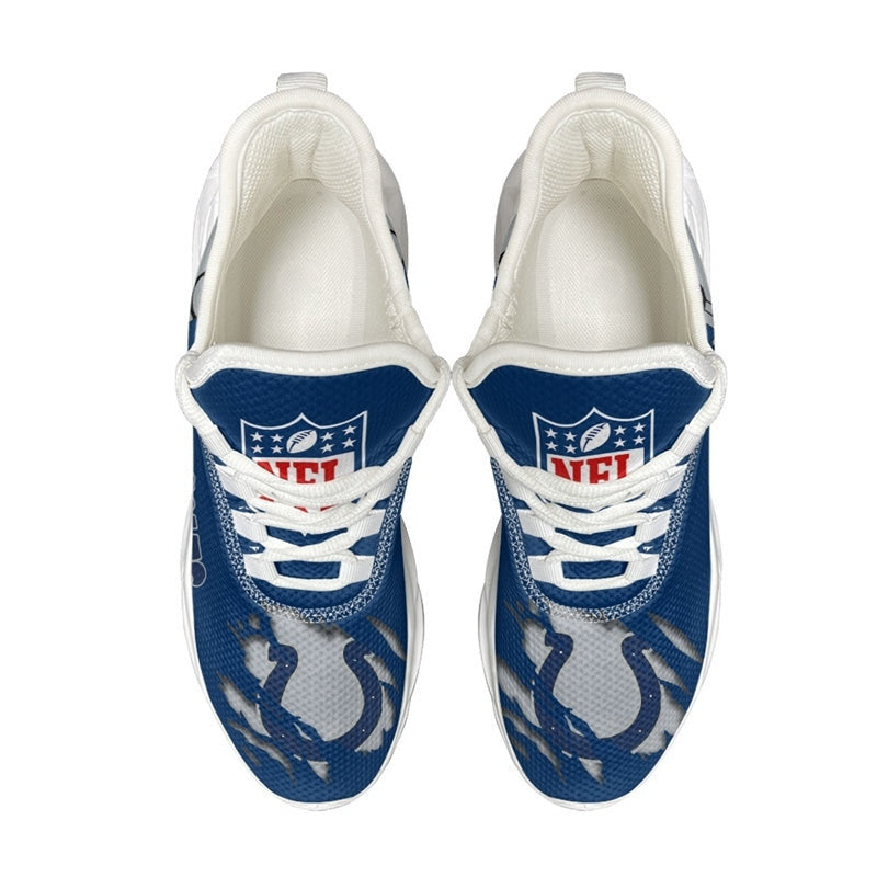 Indianapolis Colts Sneakers 3D Max Soul Shoes
