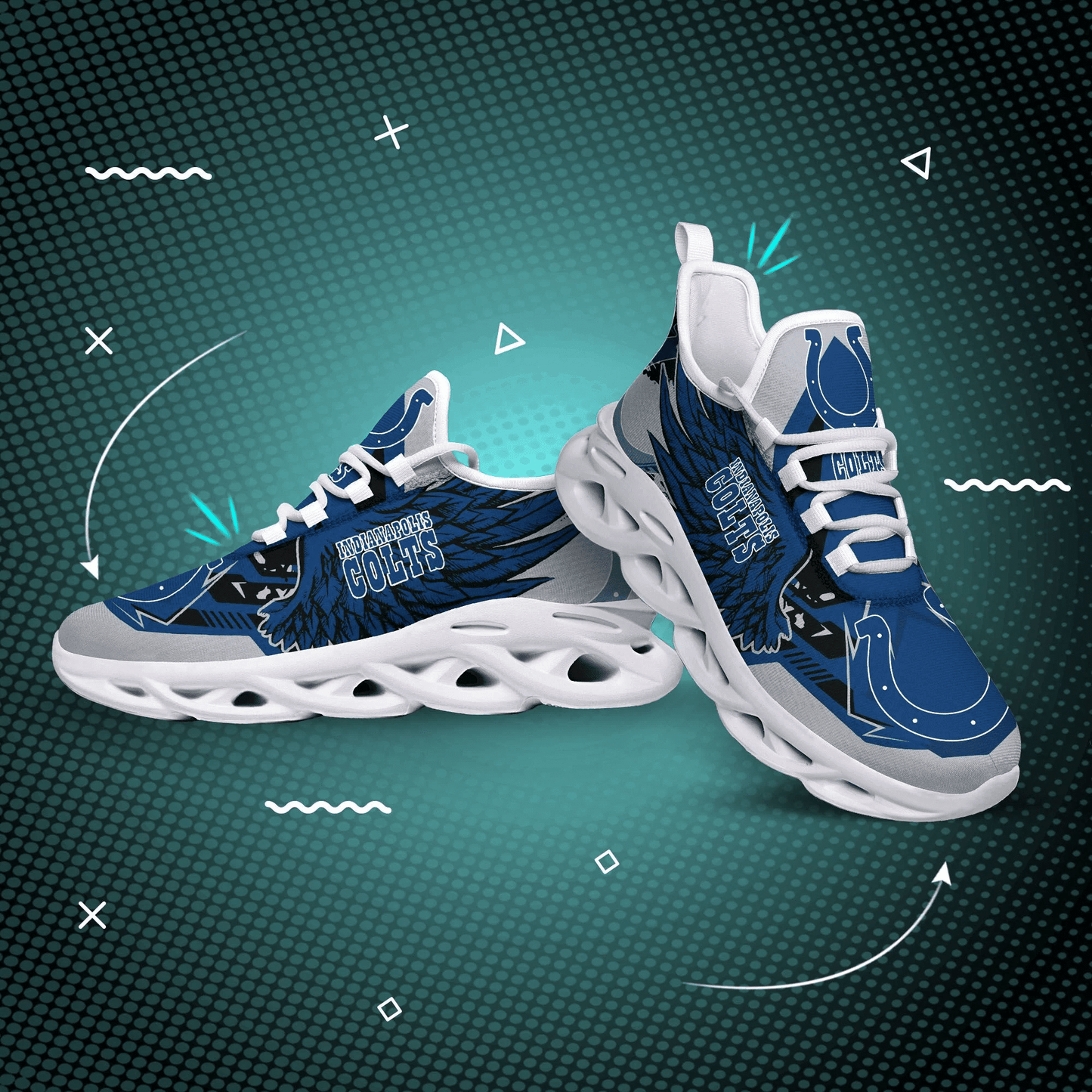 Indianapolis Colts Yezy Running Sneakers 203
