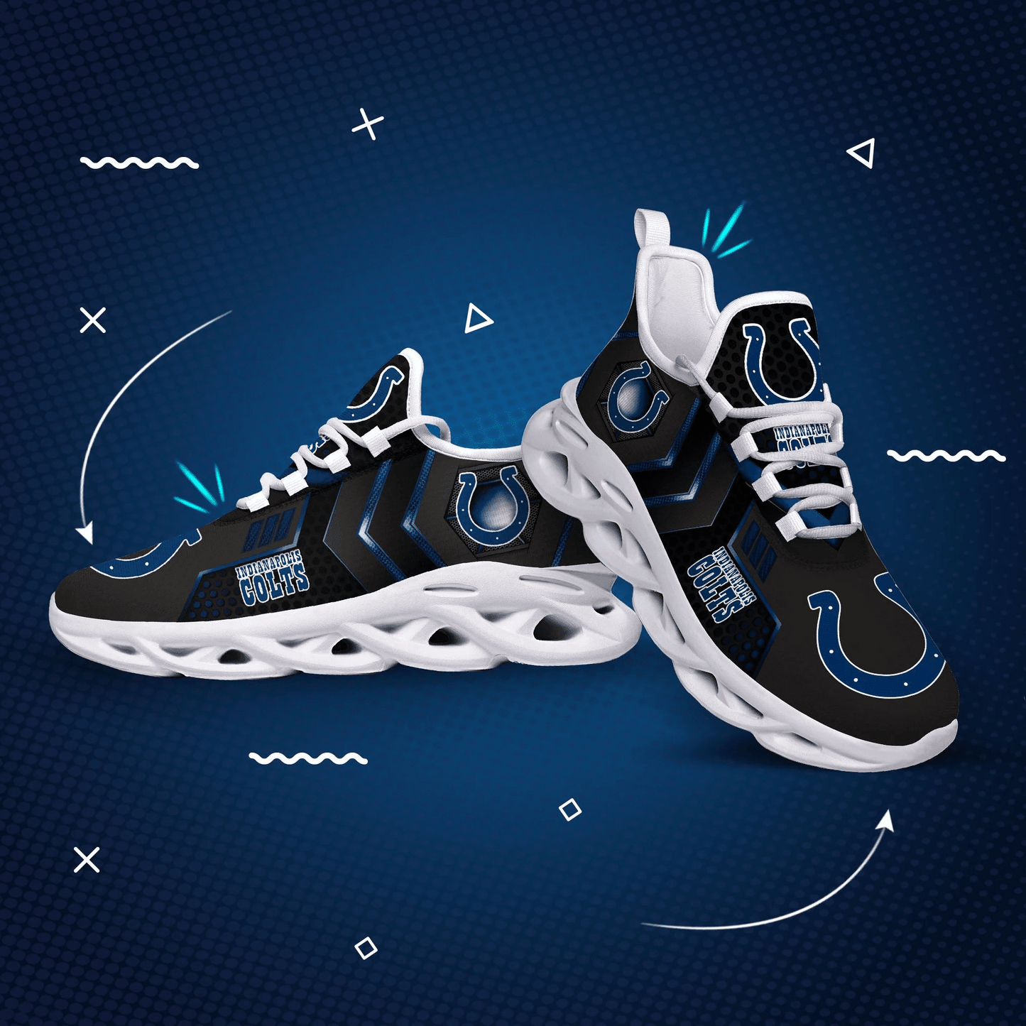 Indianapolis Colts Yezy Running Sneakers 214