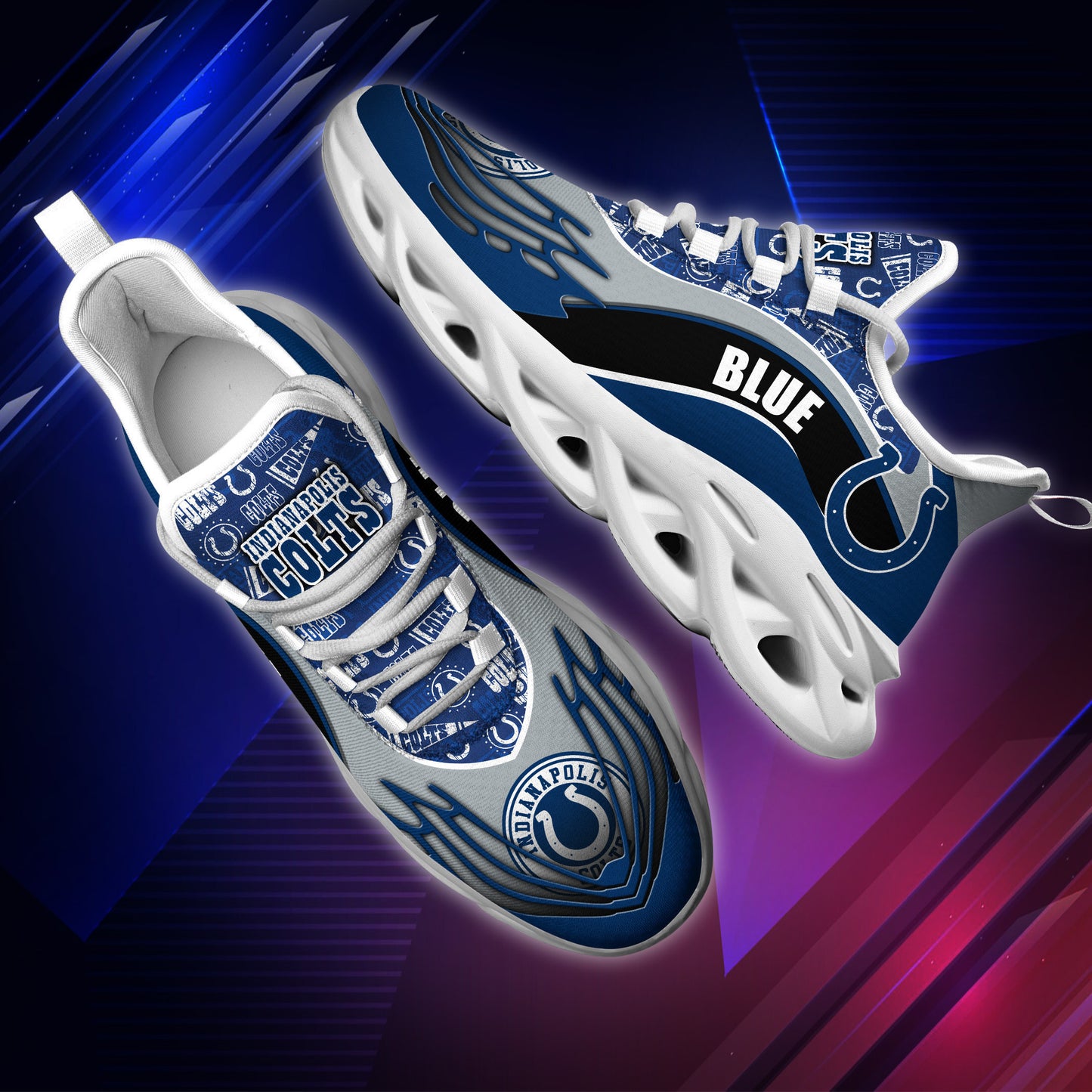 Indianapolis Colts Yezy Running Sneakers BB198