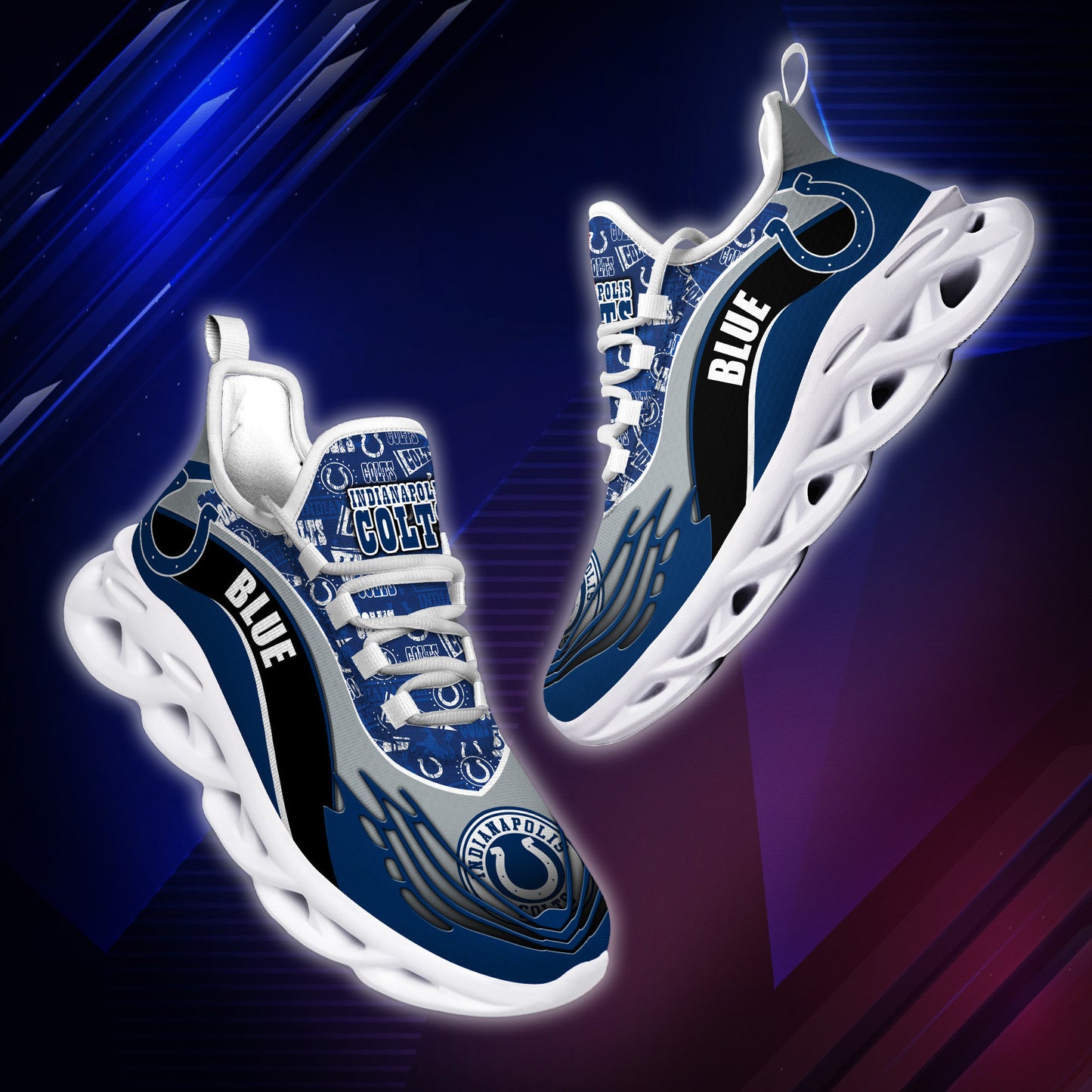 Indianapolis Colts Yezy Running Sneakers BB198