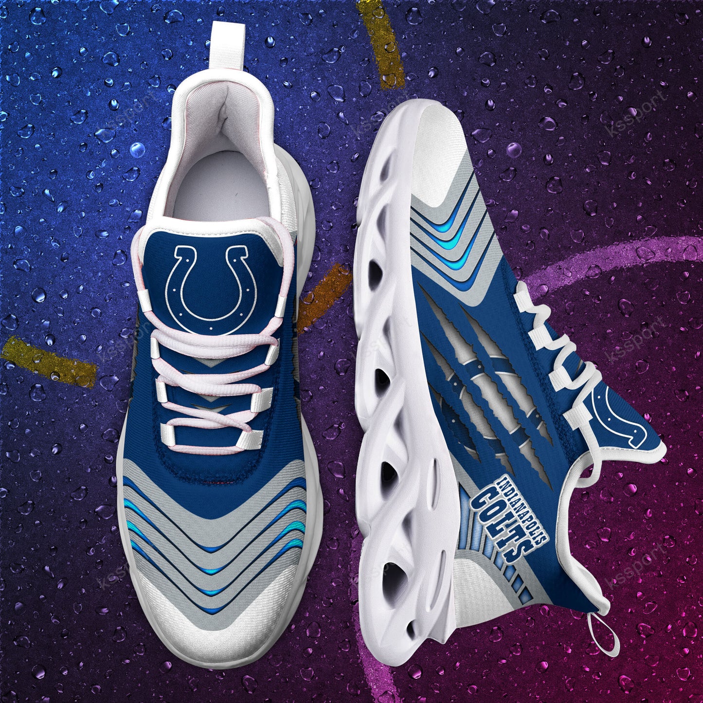 Indianapolis Colts Yezy Running Sneakers BB430