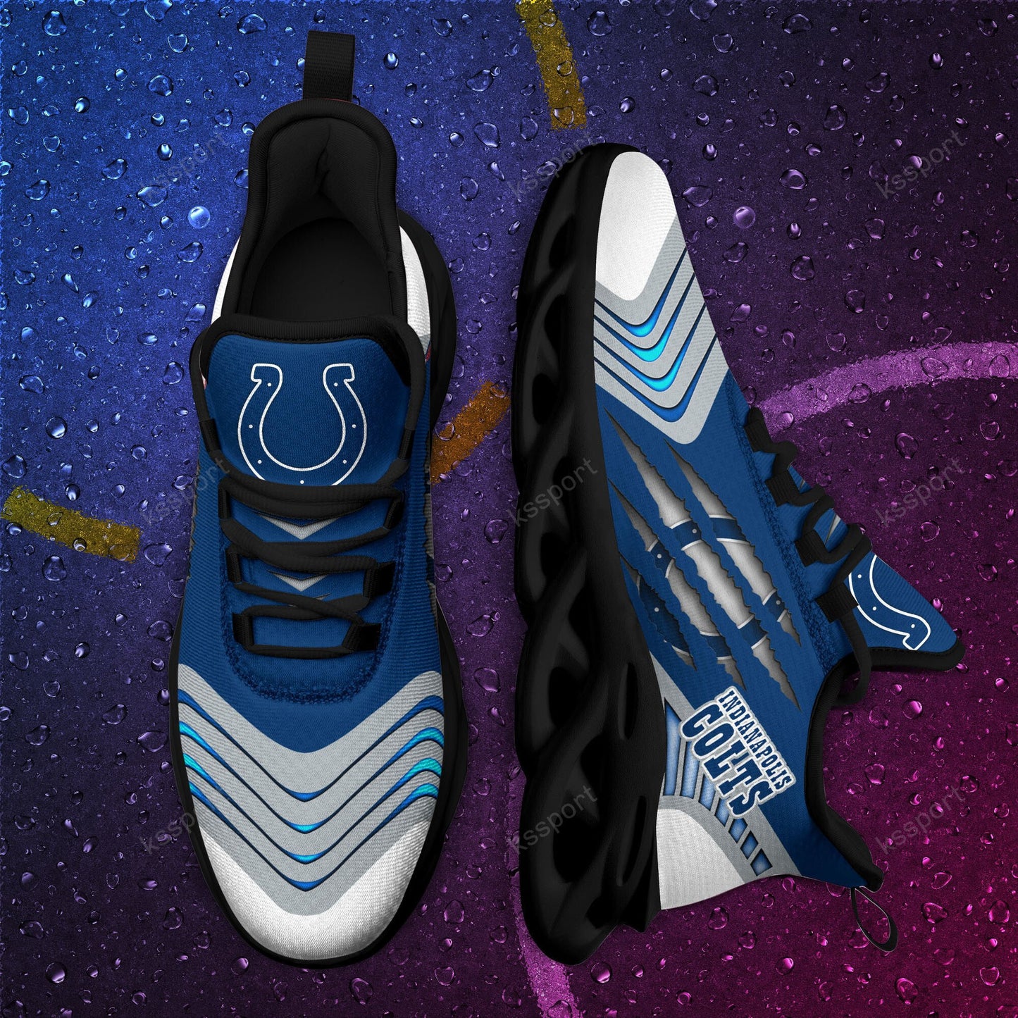 Indianapolis Colts Yezy Running Sneakers BB430