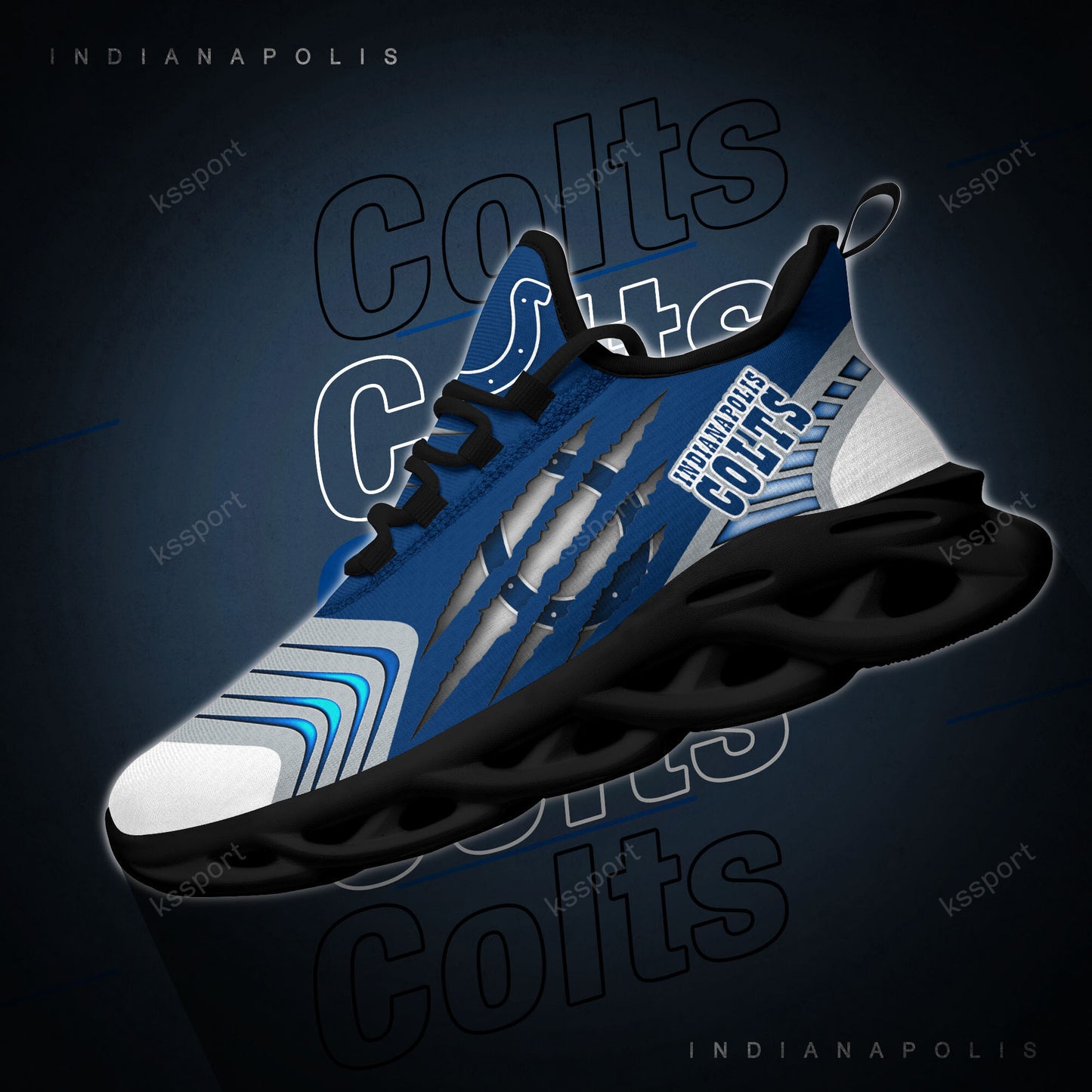 Indianapolis Colts Yezy Running Sneakers BB430