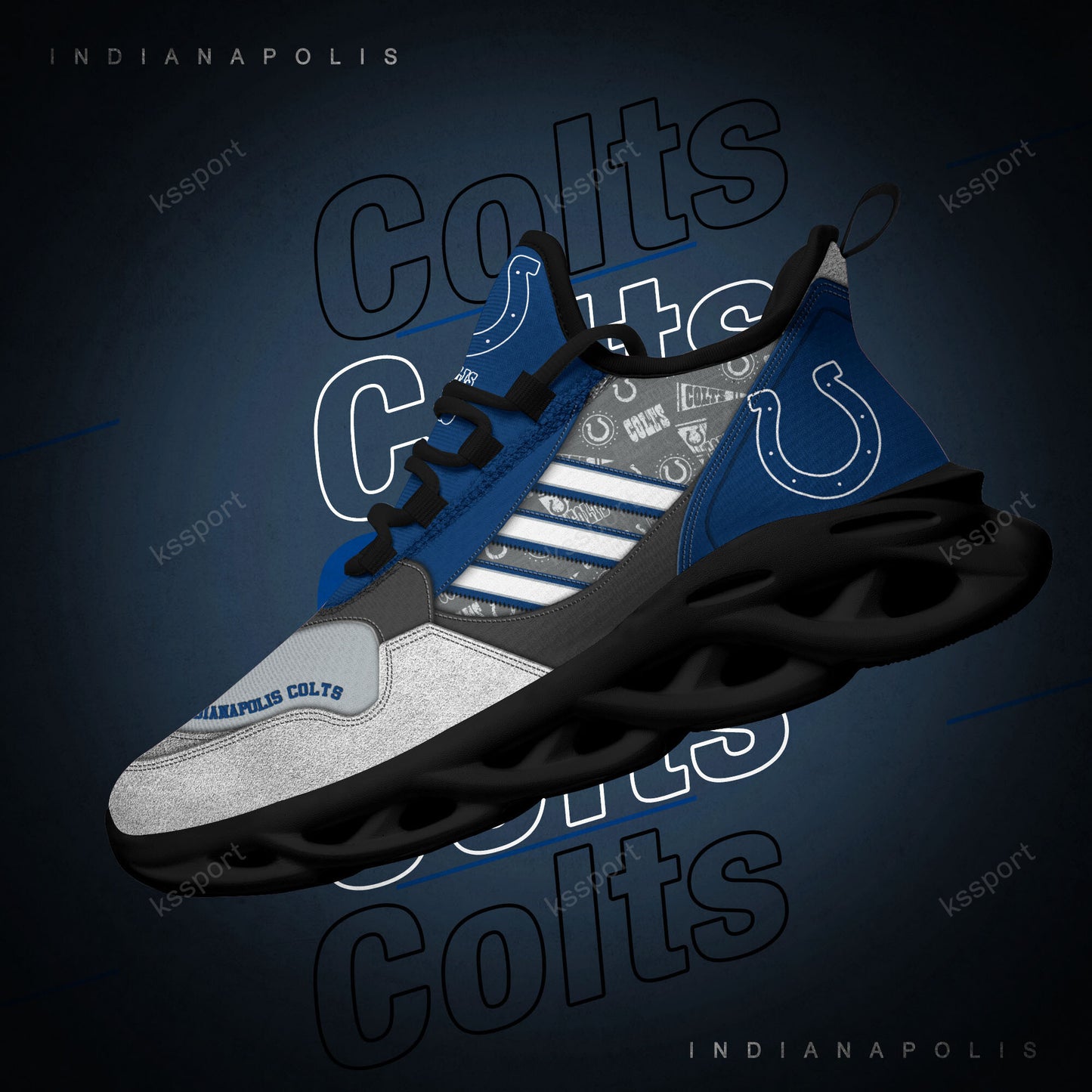 Indianapolis Colts Yezy Running Sneakers BG769