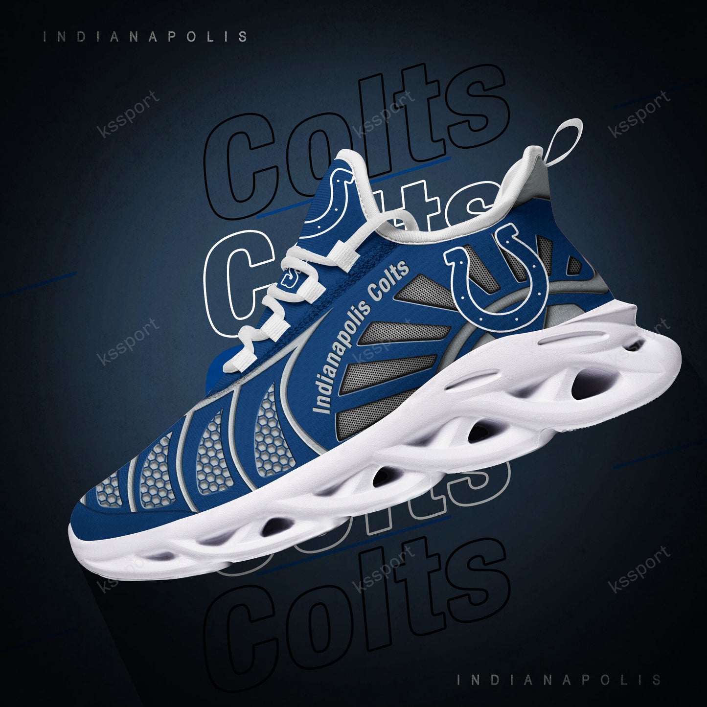 Indianapolis Colts Yezy Running Sneakers BG996