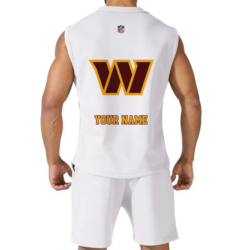 Washington Commanders Combo Men Jersey Tank Top and Shorts AZICOTATTMS00021