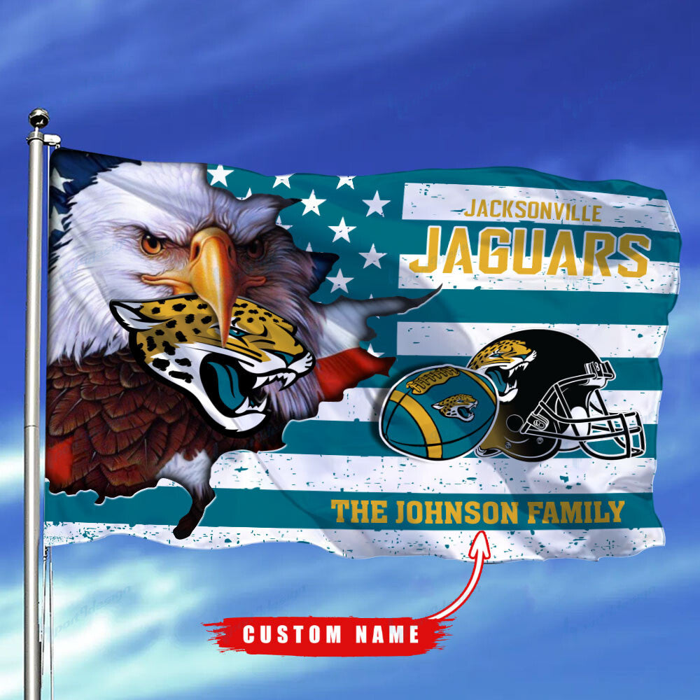 Jacksonville Jaguars-Flag-Custom Name