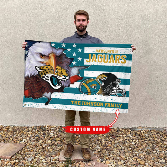 Jacksonville Jaguars-Flag-Custom Name