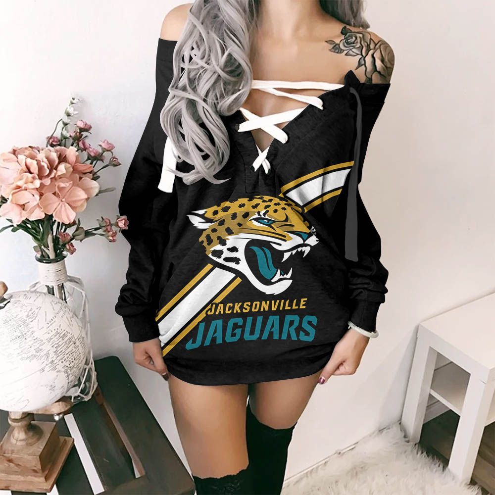 Jacksonville Jaguars Lace-Up Sweatshirt 50