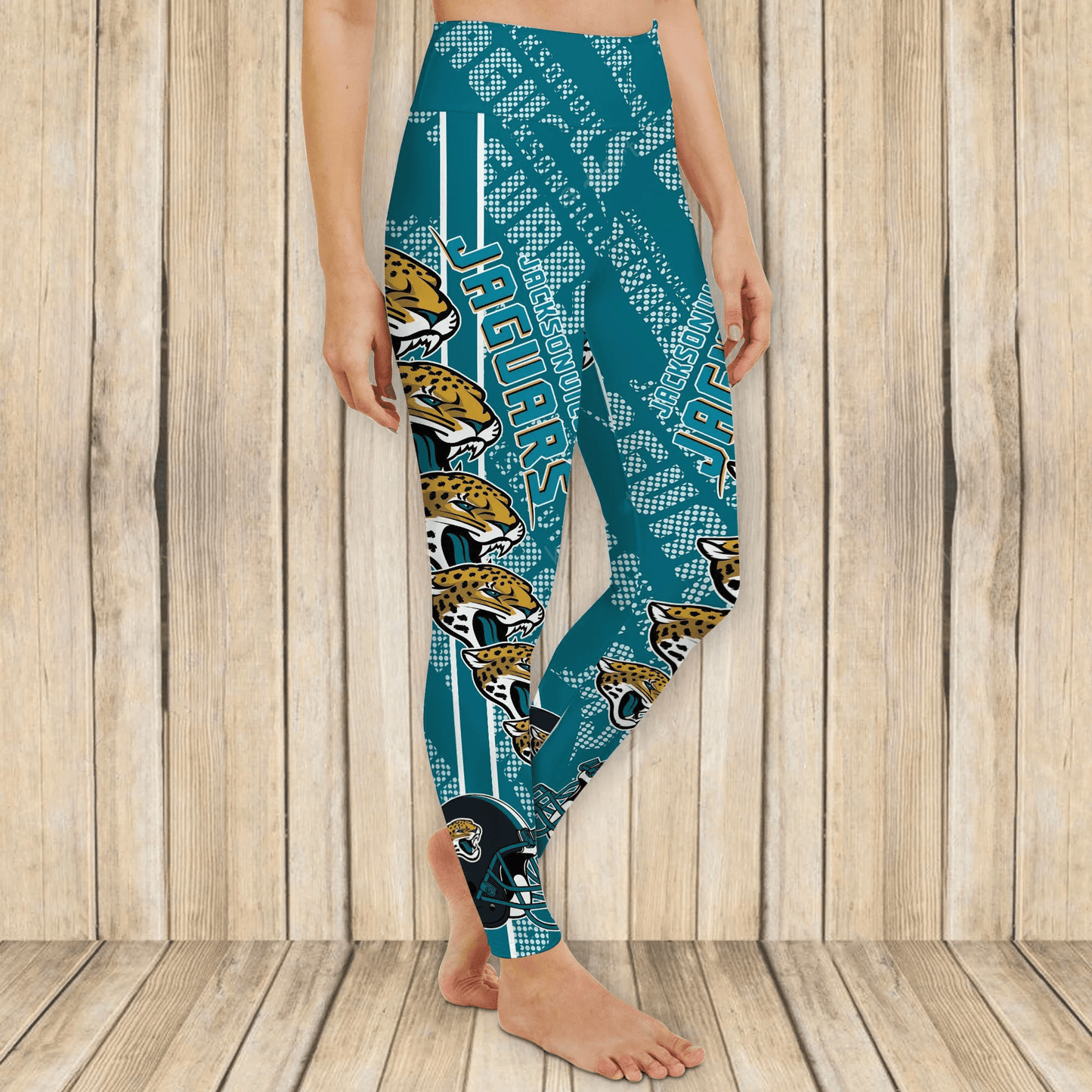 Jacksonville Jaguars Leggings And Cross Tank Top BG14