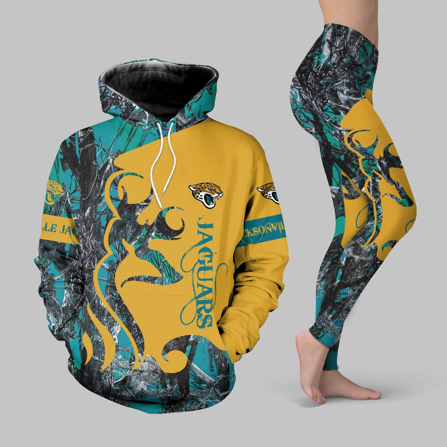 Jacksonville Jaguars Leggings And Hoodie BG46
