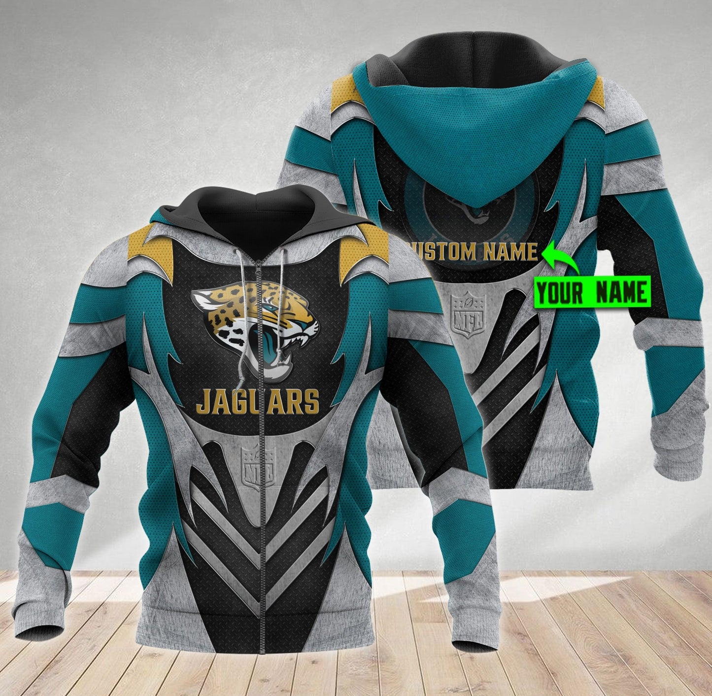 Jacksonville Jaguars Personalized All Over Printed 465