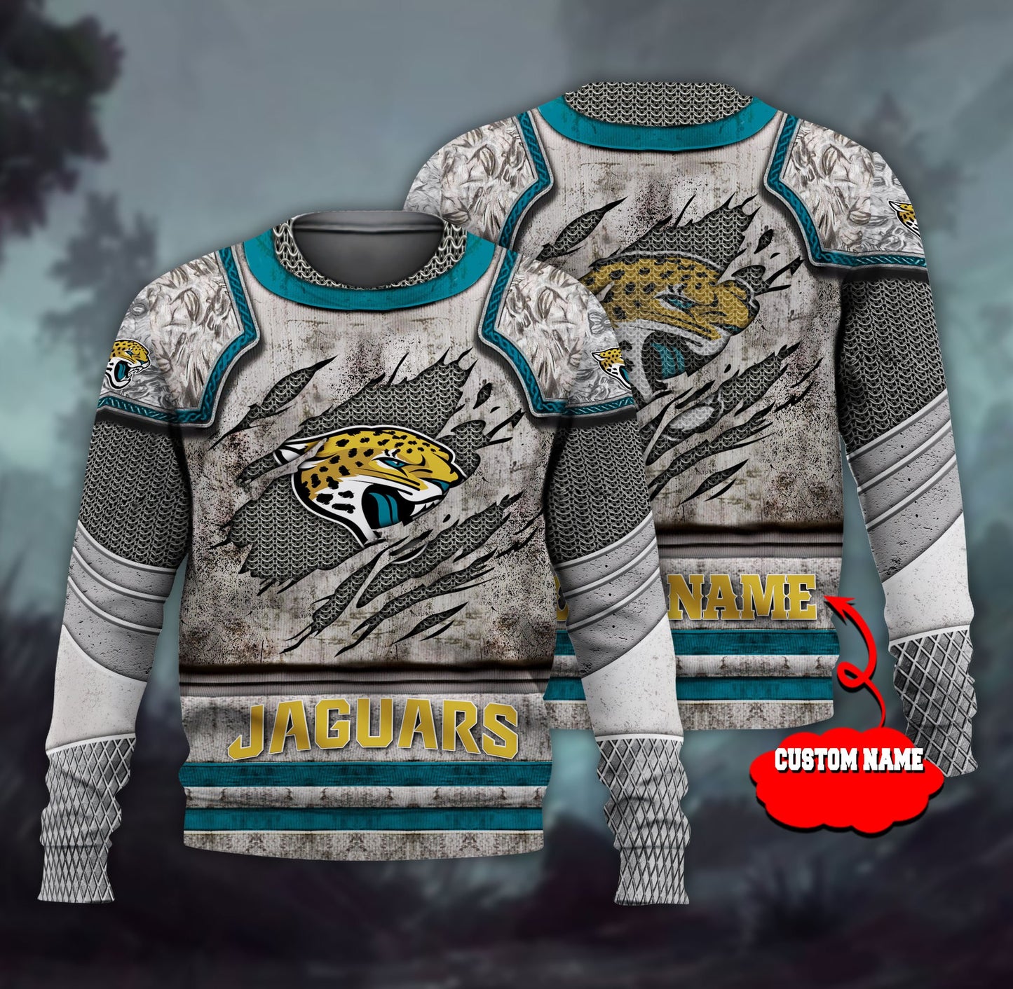 Jacksonville Jaguars Personalized All Over Printed 609