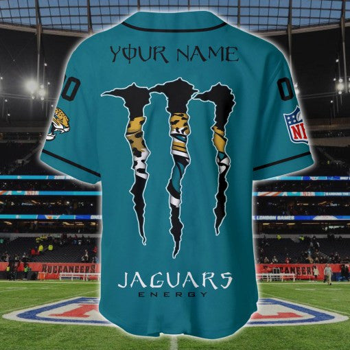 Jacksonville Jaguars Personalized Baseball Jersey BG184