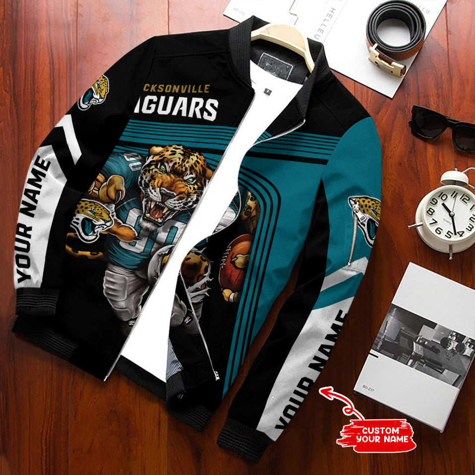 Jacksonville Jaguars Personalized Bomber Jacket BG573