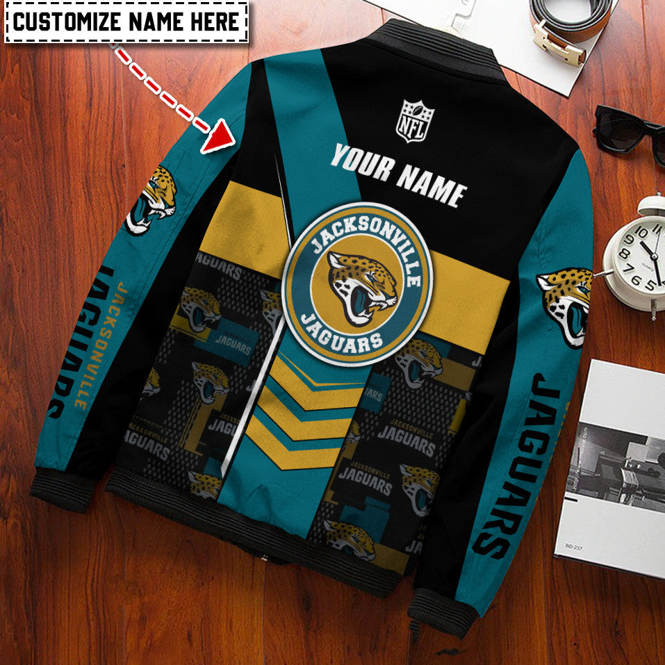 Jacksonville Jaguars Personalized Bomber Jacket BG733