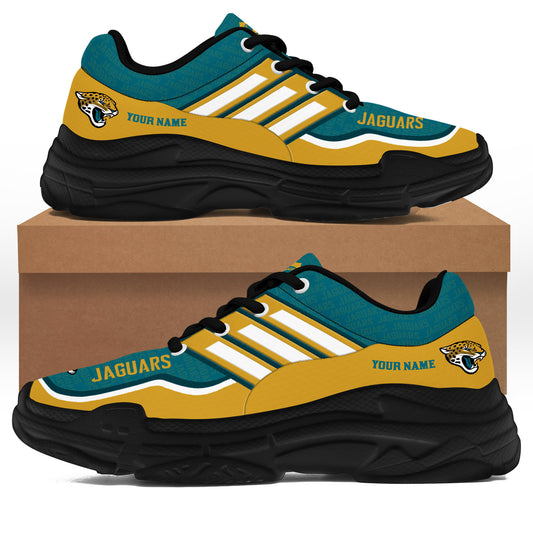 Jacksonville Jaguars Personalized Chunky Sneakers 08