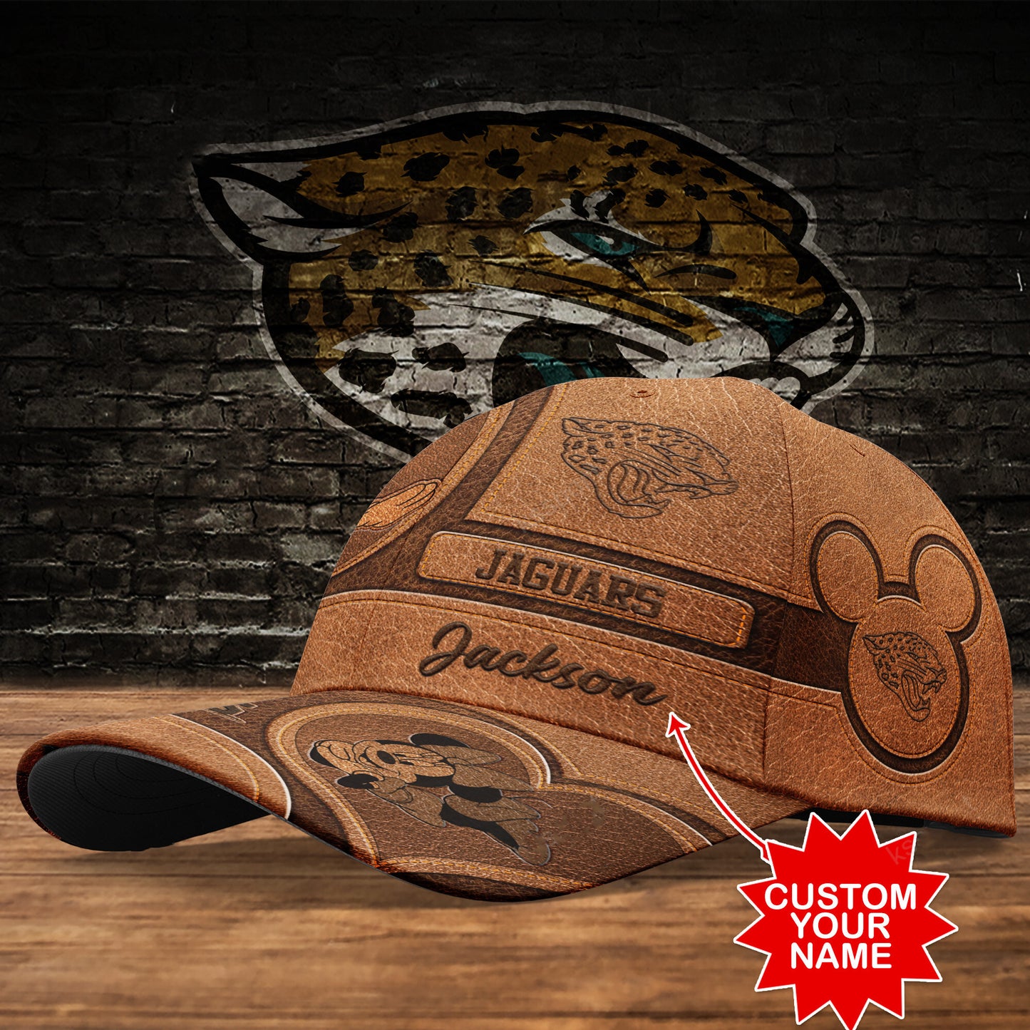Jacksonville Jaguars Personalized Classic Cap BB496