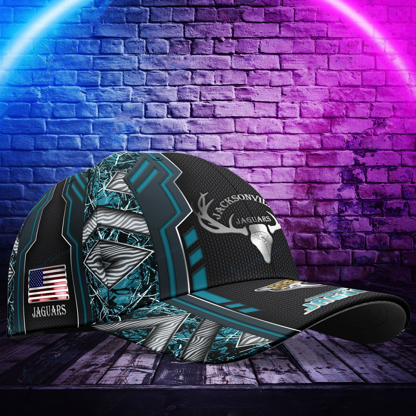 Jacksonville Jaguars Personalized Classic Cap BG458