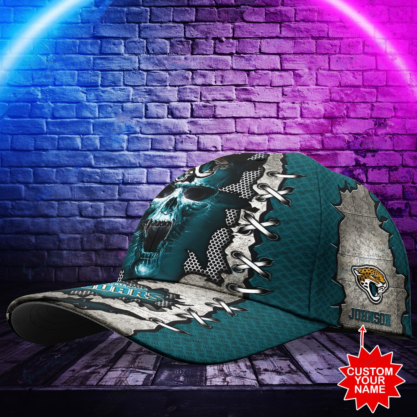 Jacksonville Jaguars Personalized Classic Cap BG489