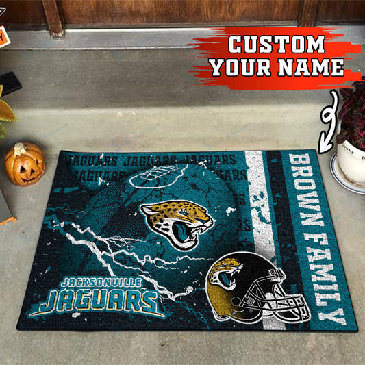 Jacksonville Jaguars Personalized Doormat BG15