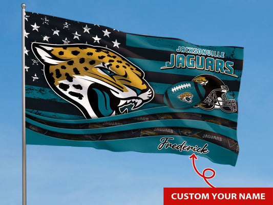 Jacksonville Jaguars Personalized Flag 14
