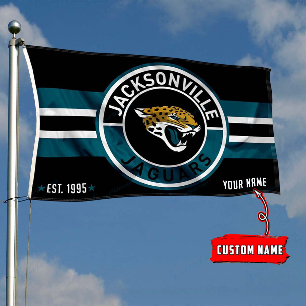 Jacksonville Jaguars Personalized Flag 181