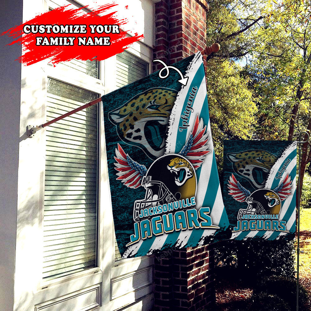 Jacksonville Jaguars Personalized Flag 456