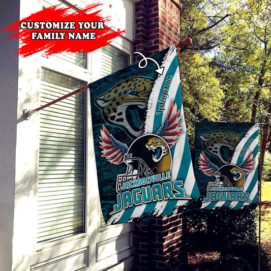 Jacksonville Jaguars Personalized Flag 456