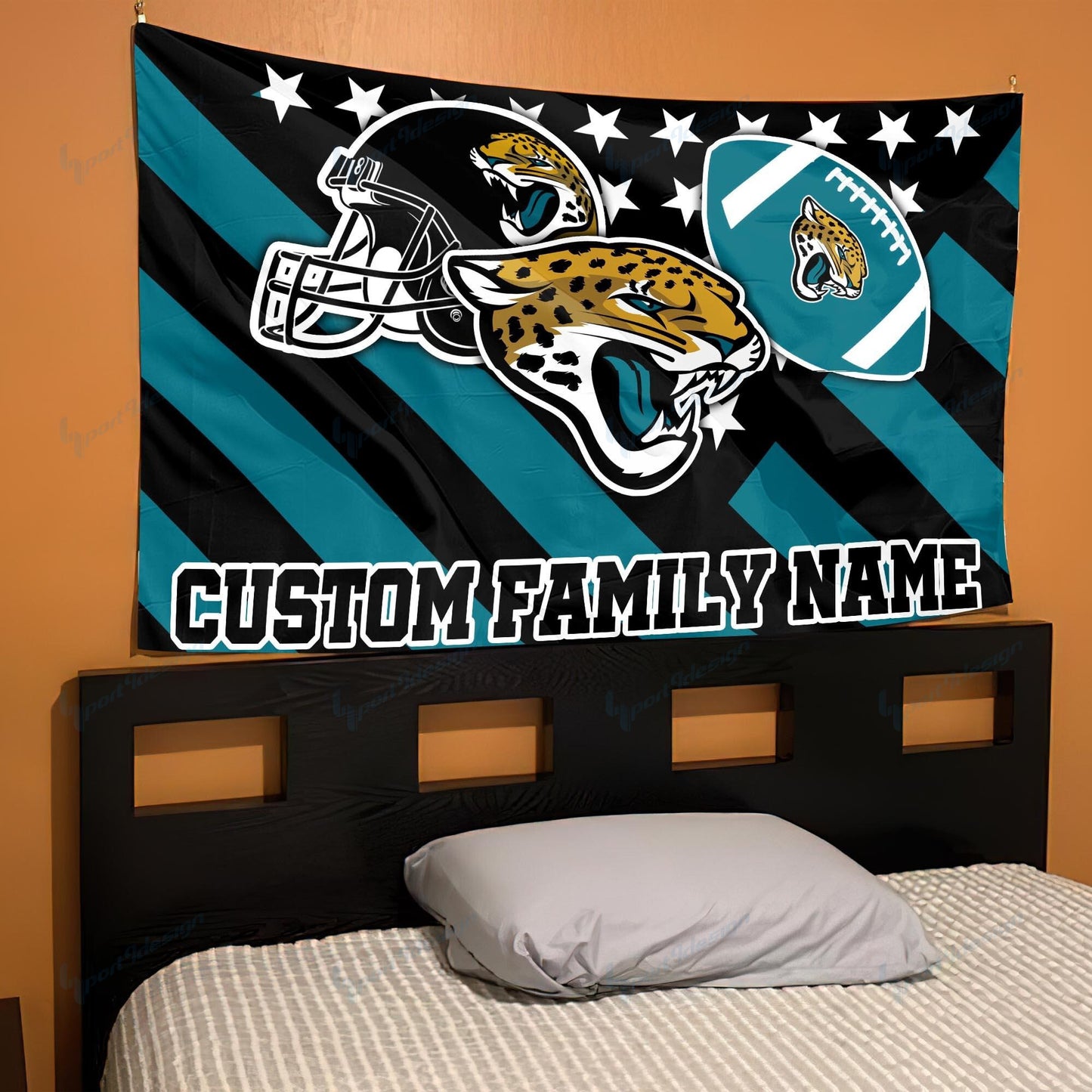 Jacksonville Jaguars Personalized Flag 78
