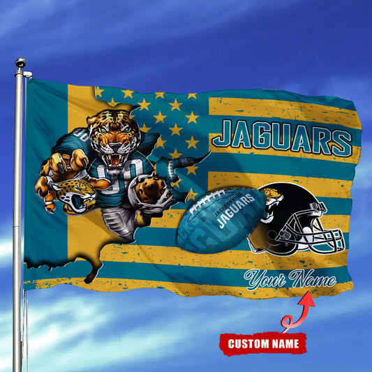 Jacksonville Jaguars Personalized Flag 99