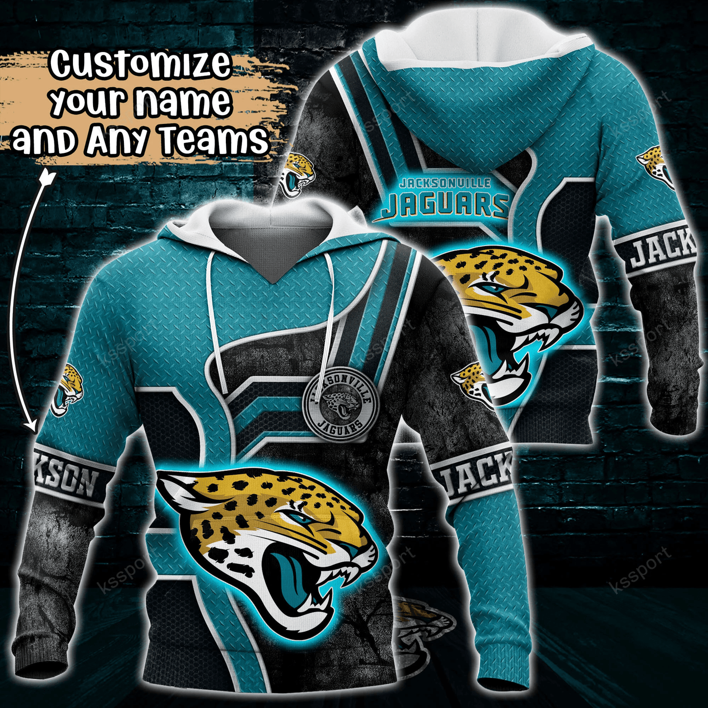 Jacksonville Jaguars Personalized Hoodie BG898