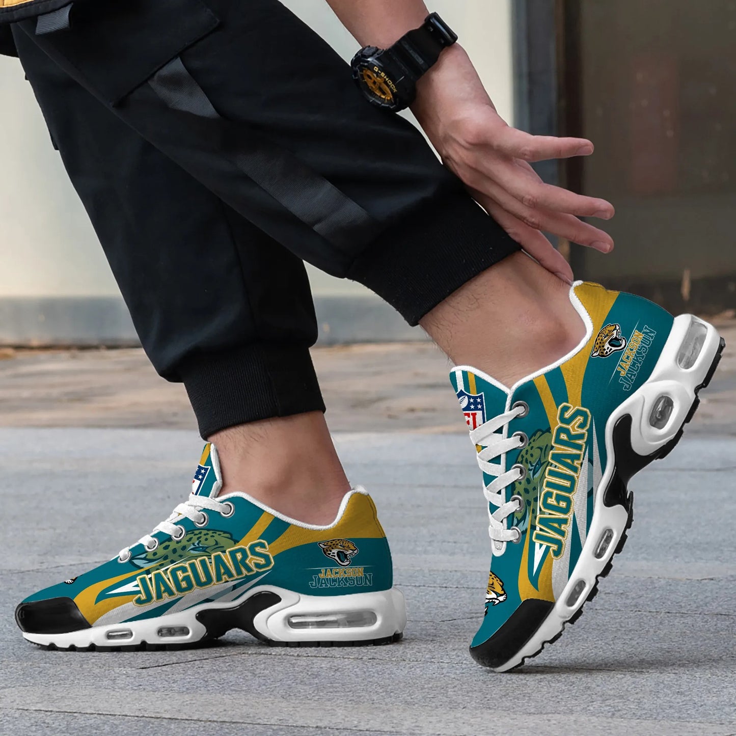 Jacksonville Jaguars Personalized Plus T-N Youth Sneakers BG94
