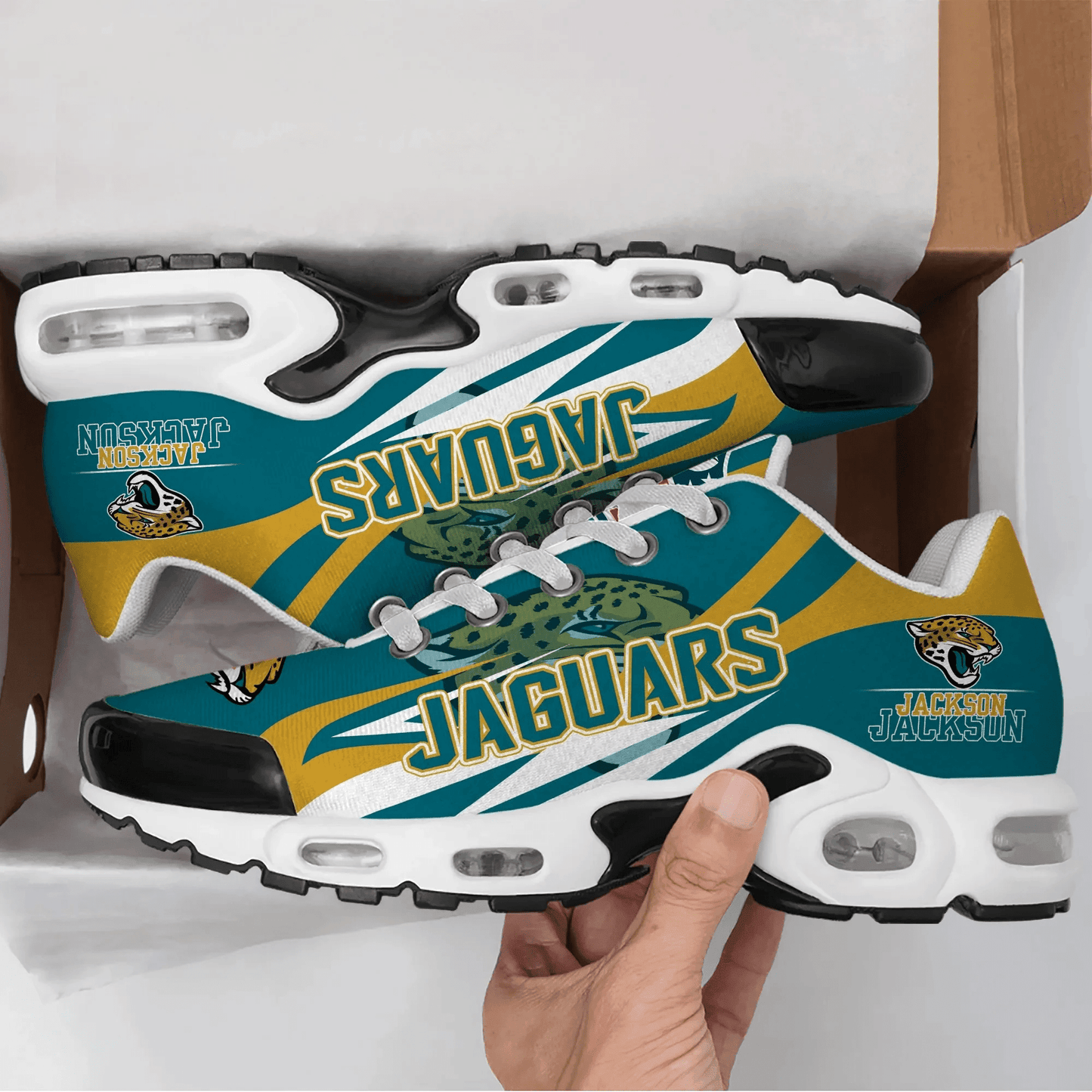 Jacksonville Jaguars Personalized Plus T-N Youth Sneakers BG94