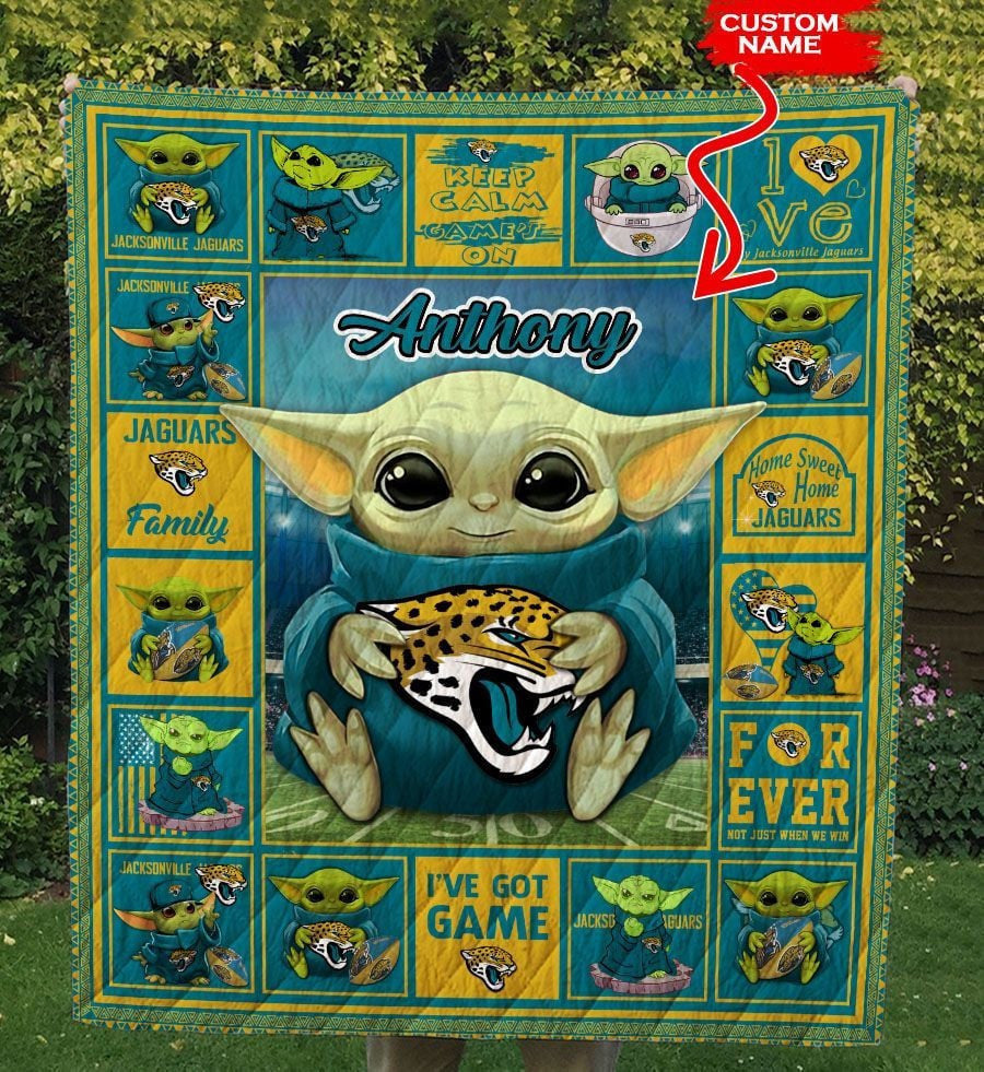 Jacksonville Jaguars Personalized Premium Quilt BG17