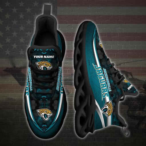 Jacksonville Jaguars Personalized Yezy Running Sneakers 84