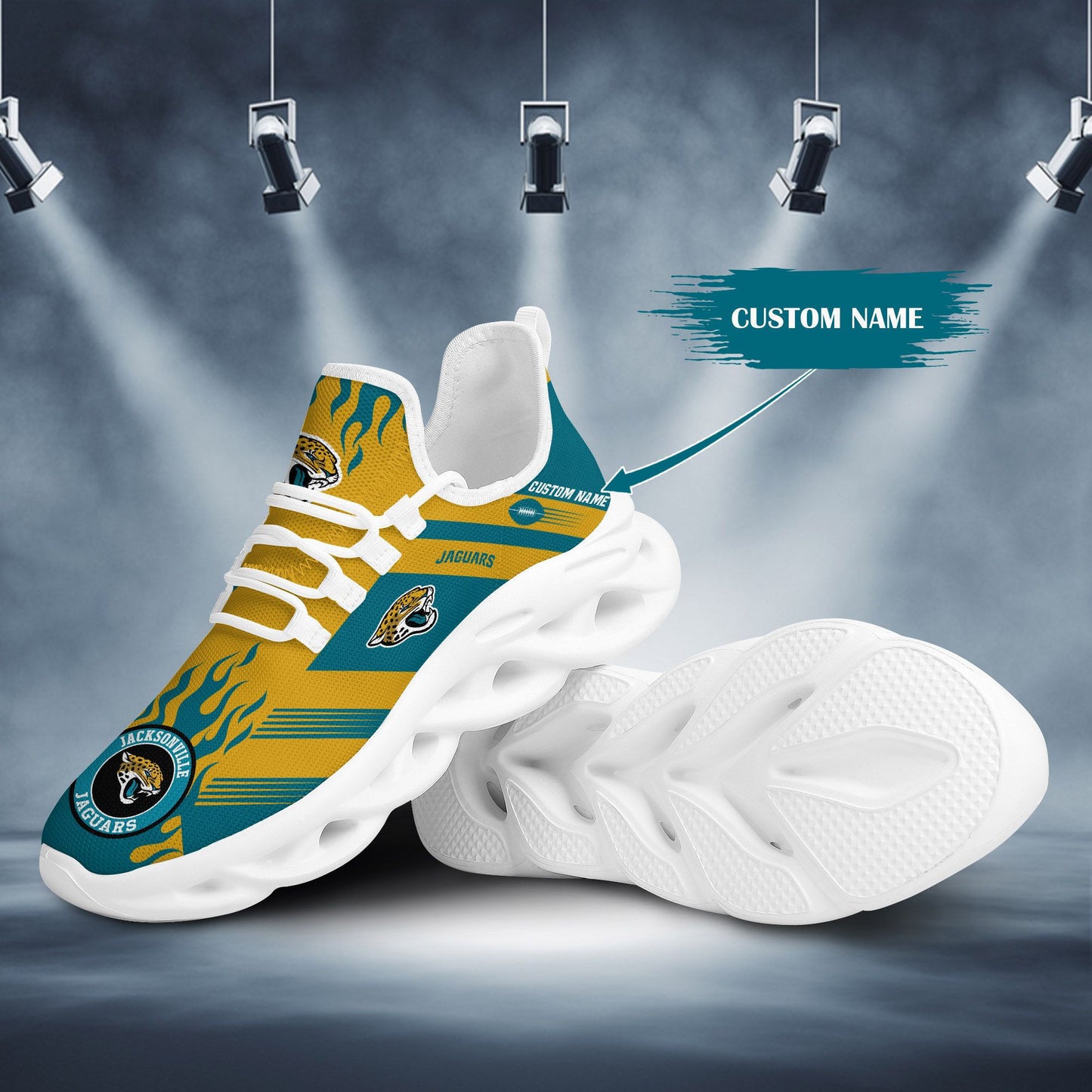 Jacksonville Jaguars Personalized Yezy Running Sneakers BB585