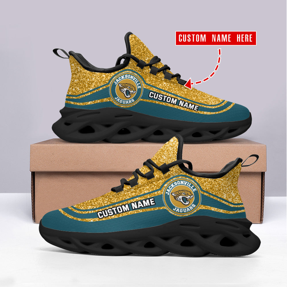 Jacksonville Jaguars Personalized Yezy Running Sneakers SPD334