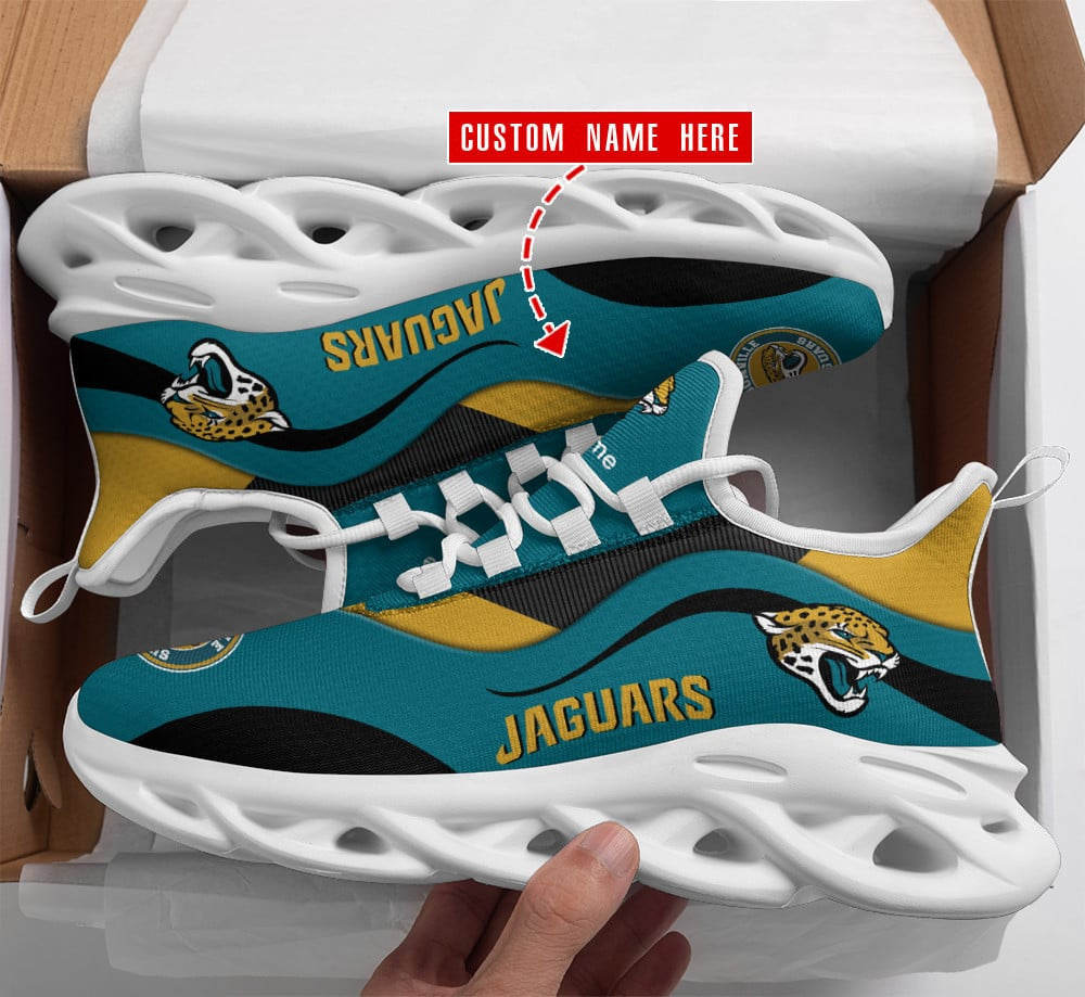 Jacksonville Jaguars Personalized Yezy Running Sneakers SPD553